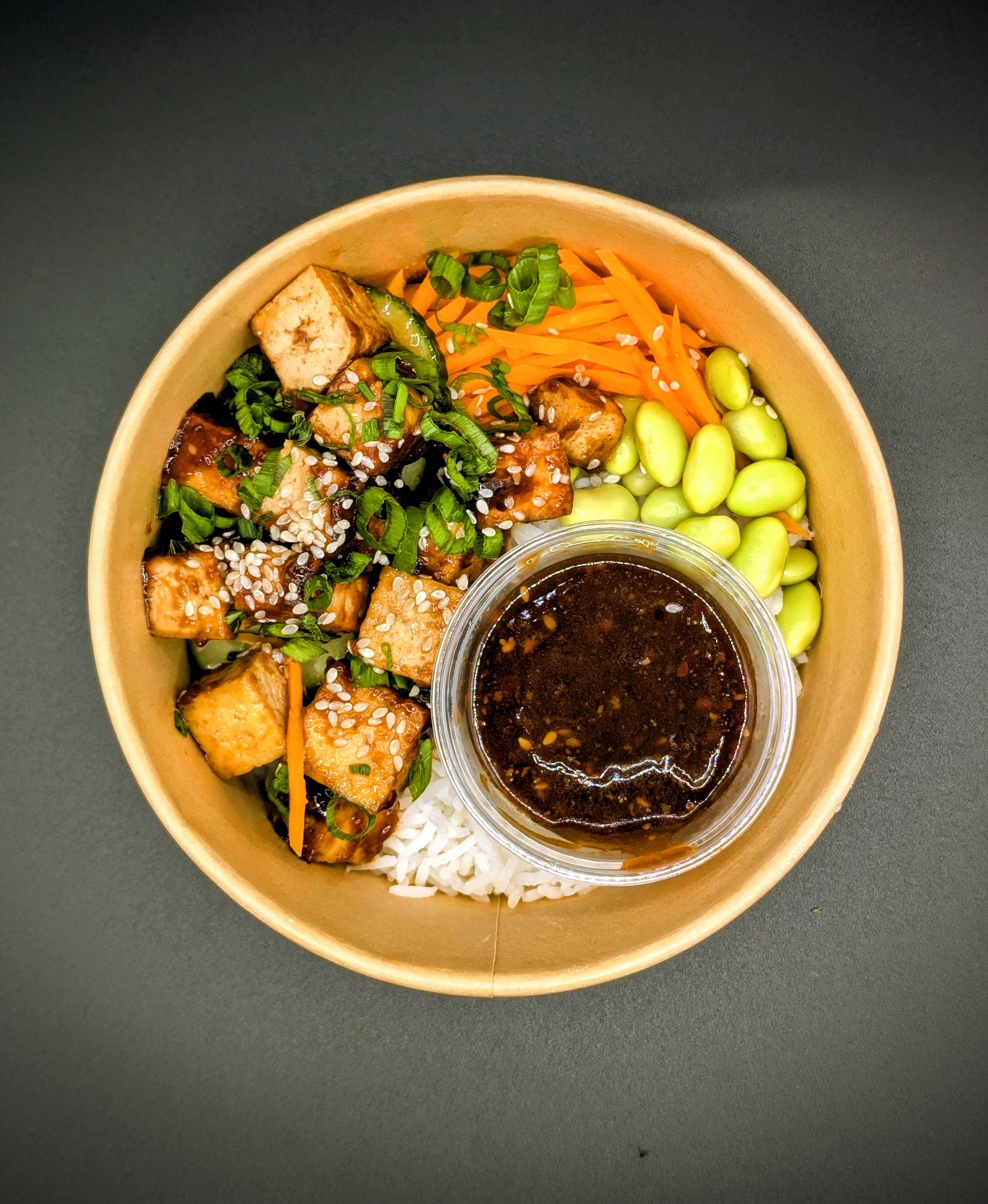 Vegan Miso Teriyaki Tofu  Bowl