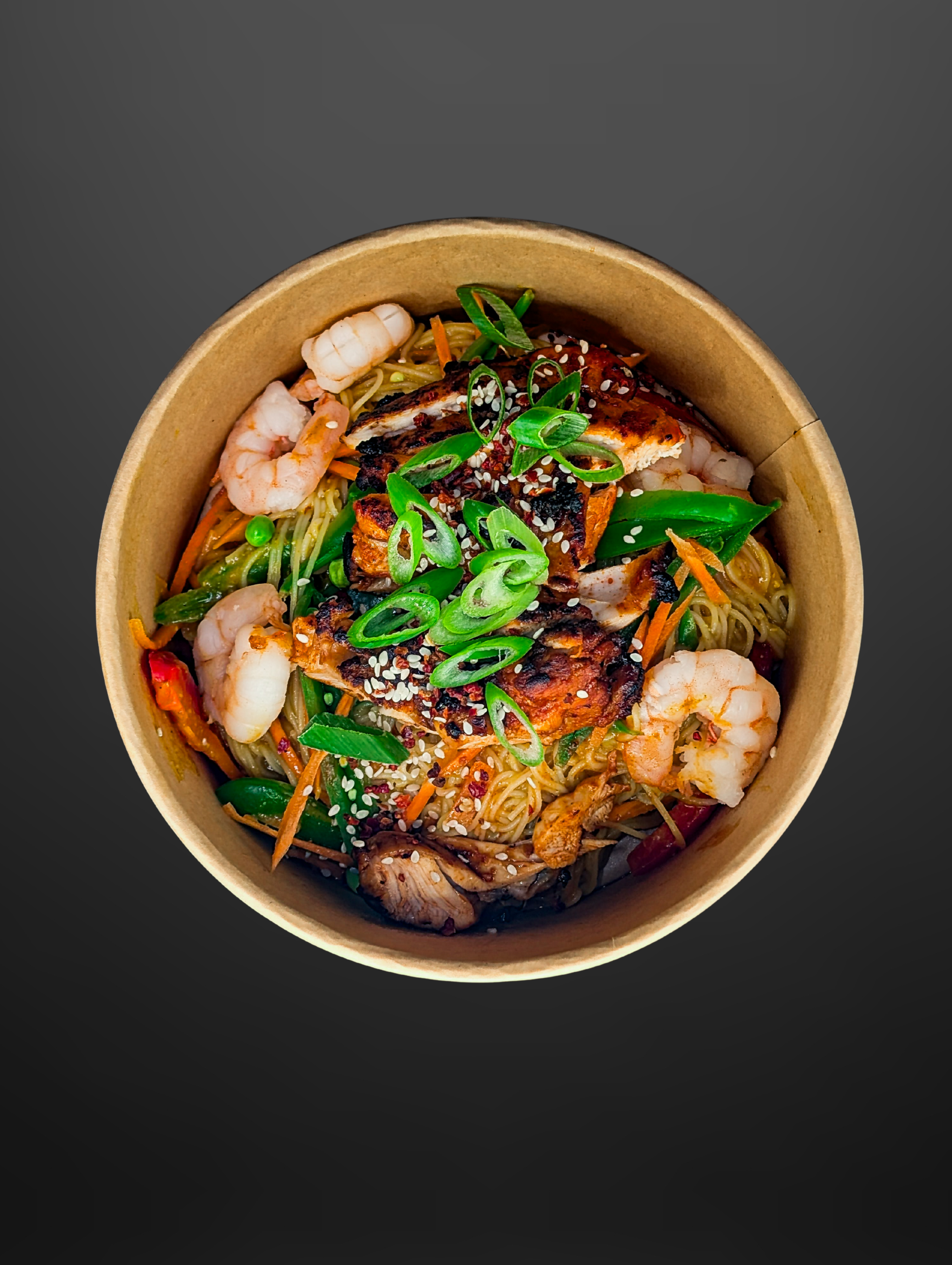 Singapoore Style Chicken & Prawn Noodles