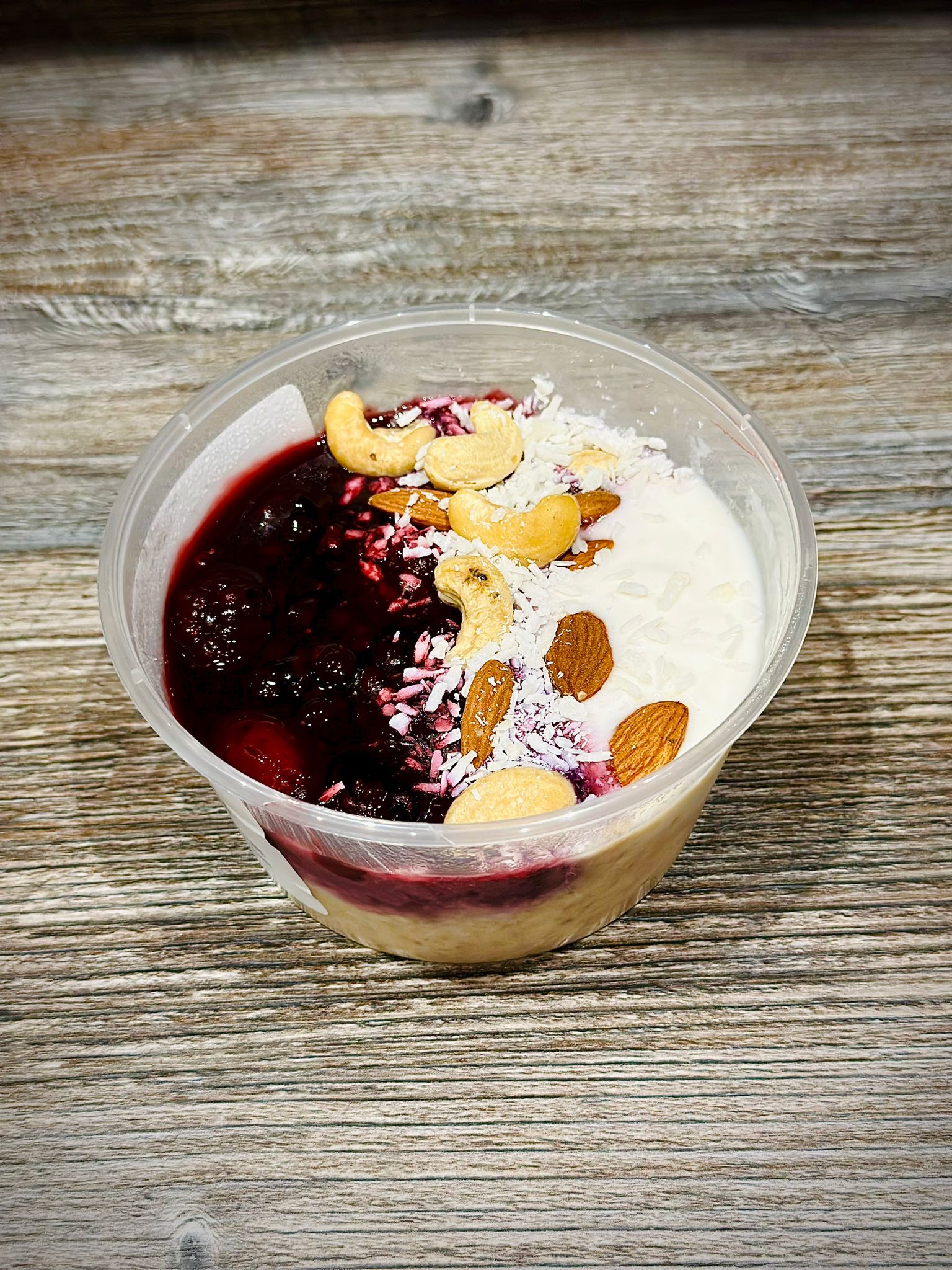 Black Forest Compote Overnight Oats