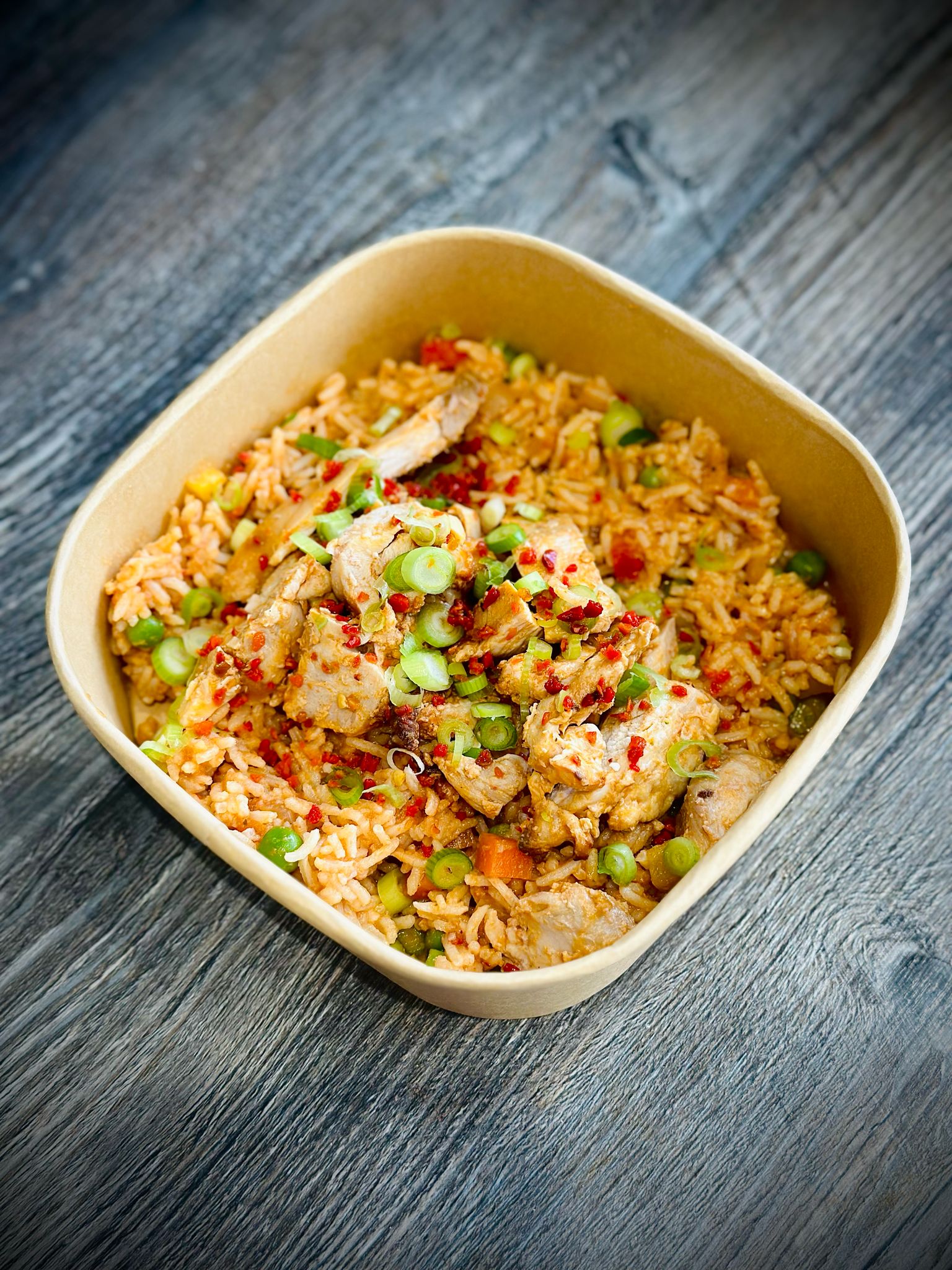 Tom Yum Rice & Roasted Chicken Thighs