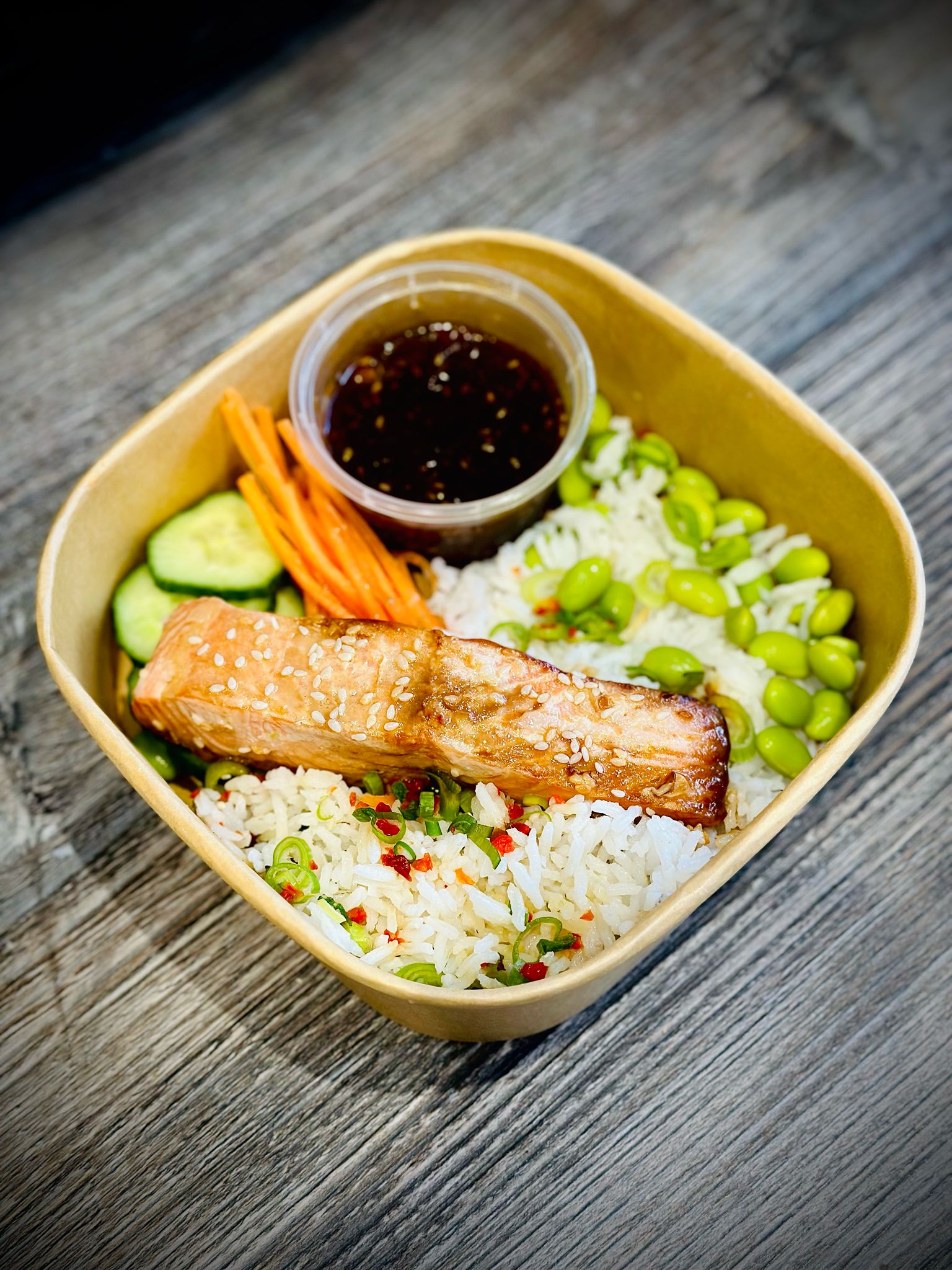 Miso Teriyaki Salmon  Bowl