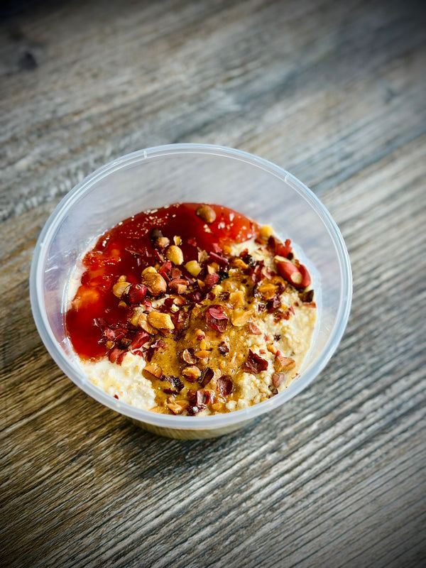 Peanut Butter & Jam Overnight Oats